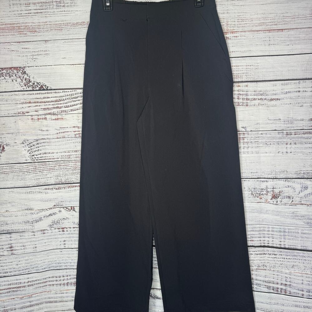 FigsPRO Scrub Pants Black Wide Leg Elastic Waist Drawstring SP